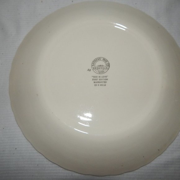 Vintage Collectible  Plate ; "God is Love"; First Edition - Picture 2 of 3